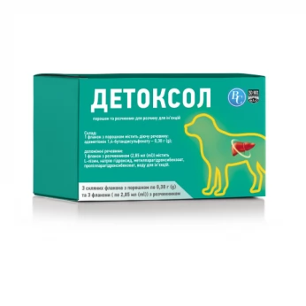 DETOXOL (polvo para preparar una solución para perros y gatos)