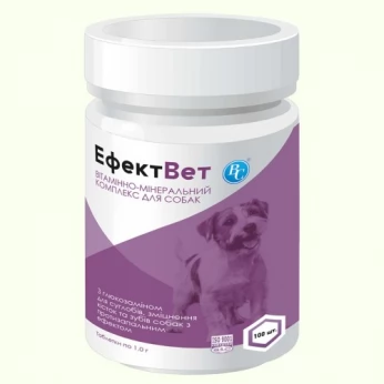 EFFECTVET with glucosamine for joints, strengthening dog’s bones and teeth with anti-inflammatory effect (vitamin-mineral complex)