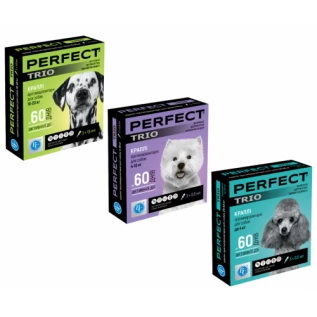  Gouttes antiparasitaires PerFect® TRIO pour chiens