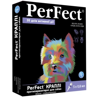 Перфект (Perfect) краплі для собак малих порід протипаразитарні