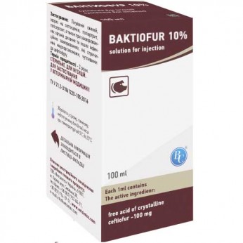 Baktiofur 10 % (la suspension pour injection)