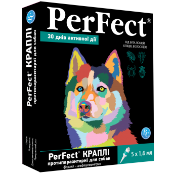 Perfect drops for dogs of medium and large breeds antiparasitic